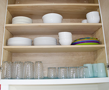 Image Dishes are plentiful at this rental cottage